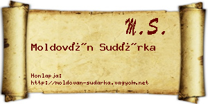 Moldován Sudárka névjegykártya